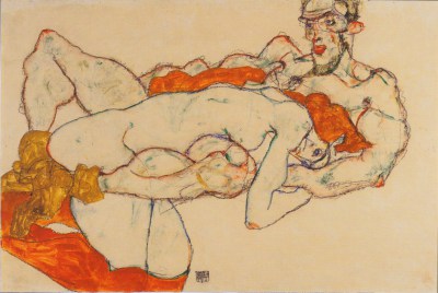 Egon Schiele Para miłosna - reprodukcja